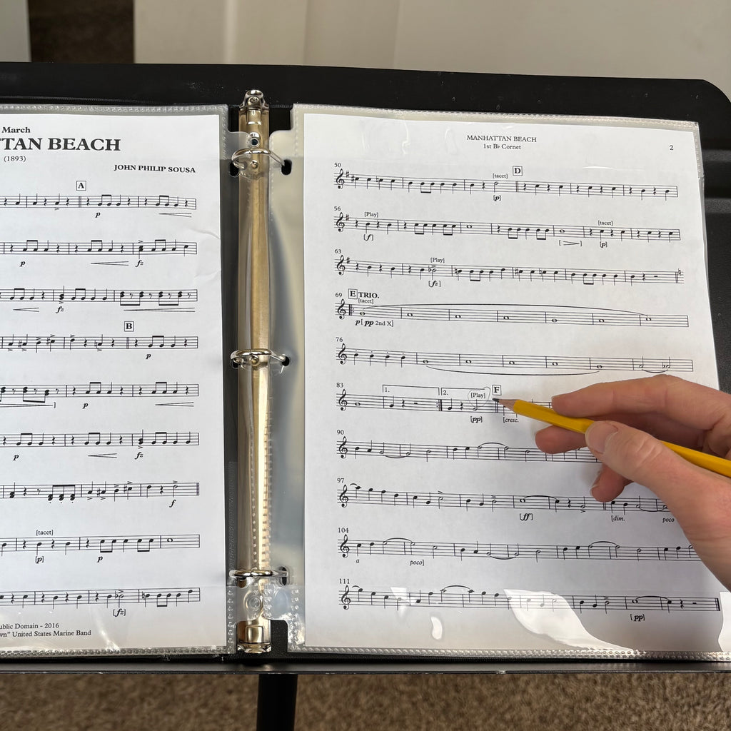 Writable Sheet Music Protectors