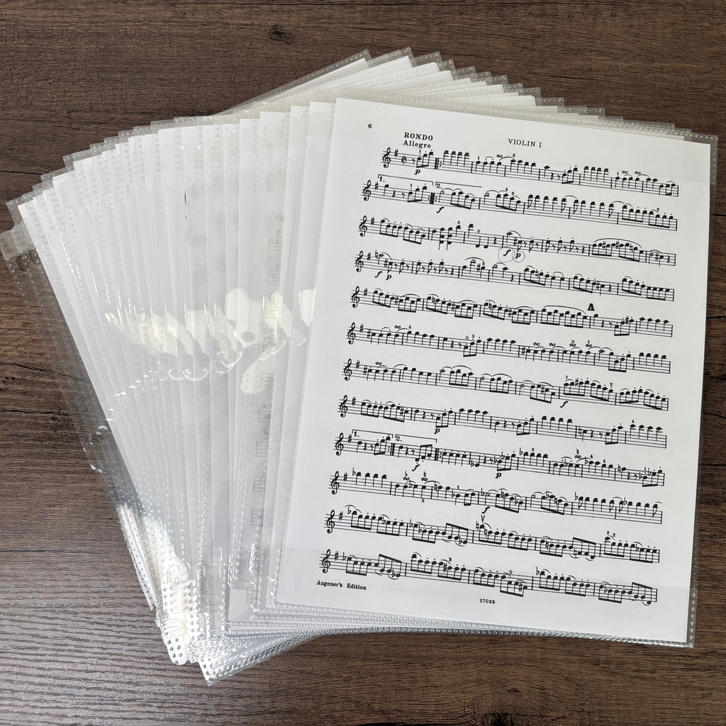 Writable Sheet Music Protectors
